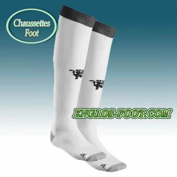 Engros-foot: Chaussettes Foot Manchester United Blanc 2016 2017 Third Thailande