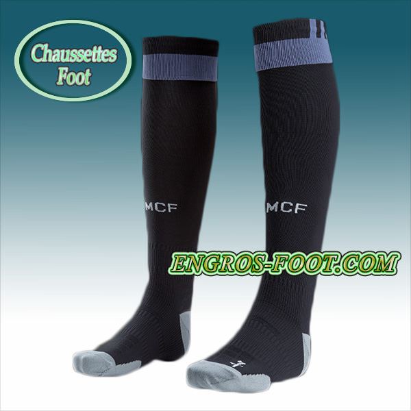 Engros-foot: Chaussettes Foot Real Madrid Noir 2016 2017 Third Thailande