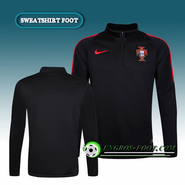Engros-foot: Sweatshirt Training Portugal Noir 2016 2017 Thailande