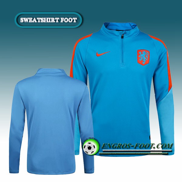 Engros-foot: Sweatshirt Training Pays-Bas Bleu 2016 2017 Thailande