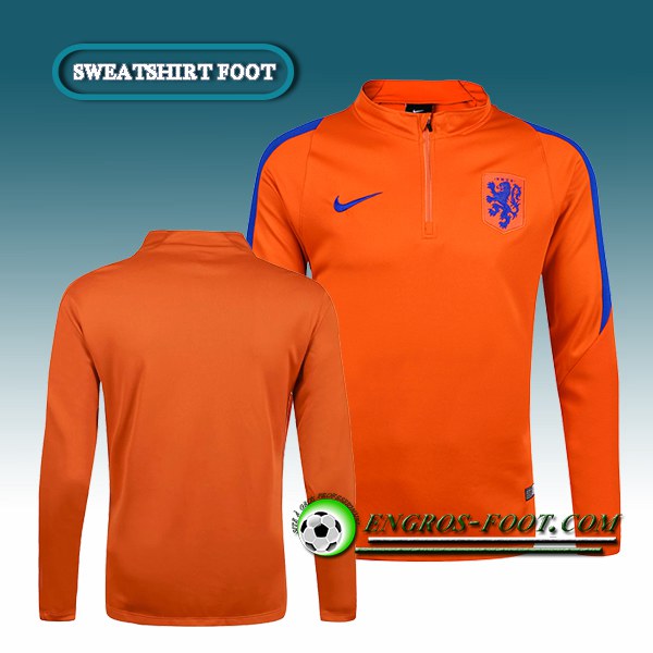 Engros-foot: Sweatshirt Training Pays-Bas Orange 2016 2017 Thailande