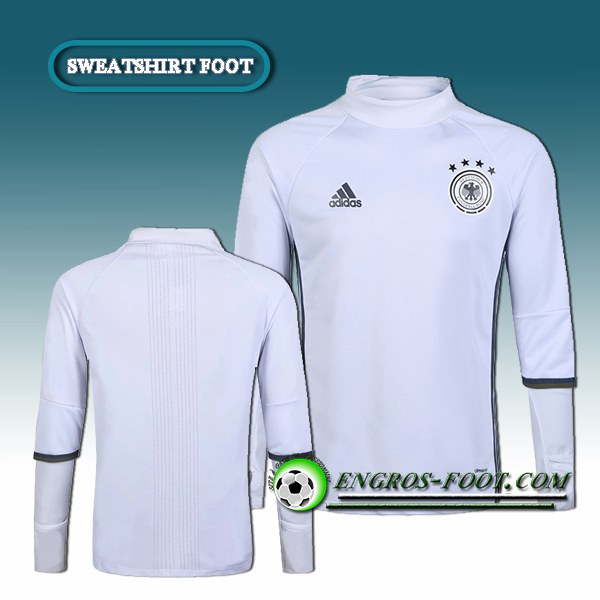 Engros-foot: Sweatshirt Training Allemagne Blanc 2016 2017 Thailande