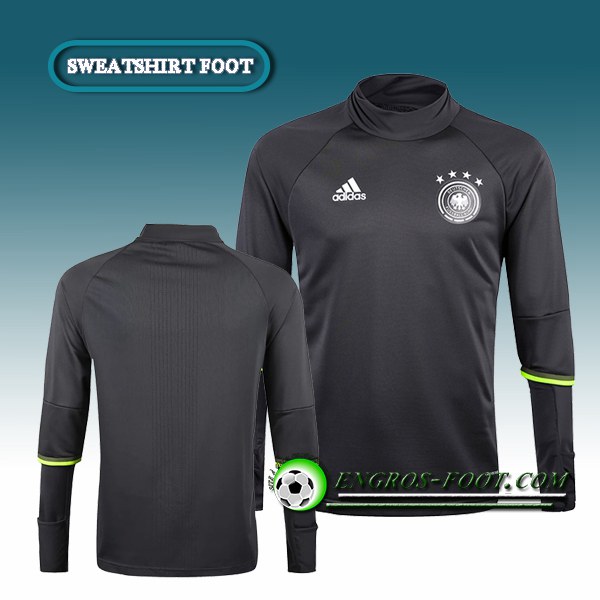 Engros-foot: Sweatshirt Training Allemagne Noir 2016 2017 Thailande