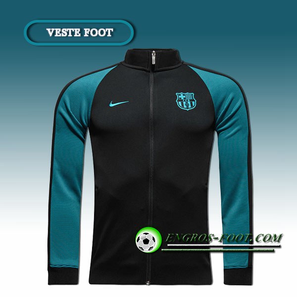 Engros-foot: Veste foot FC Barcelone Noir/Bleu 2016 2017 Thailande