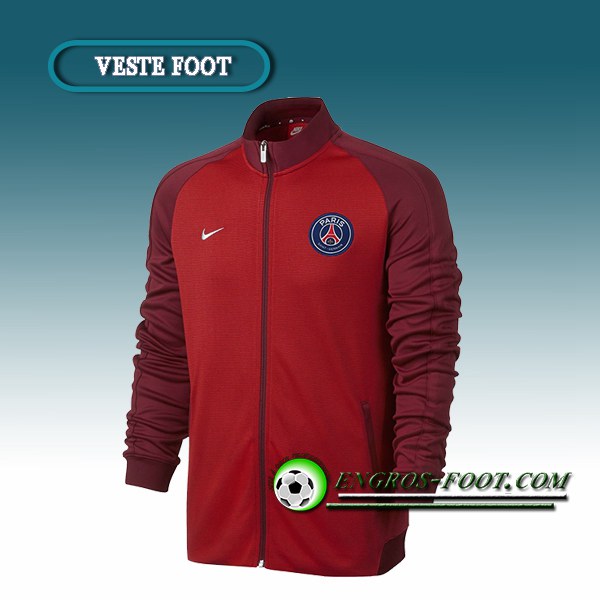 Engros-foot: Veste Foot Paris PSG Rouge/Marron 2016 2017 Thailande