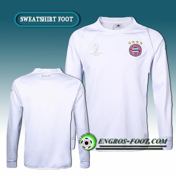 Engros-foot: Champions Sweatshirt Training Bayern Munich Velours Noir 2016 2017 Thailande