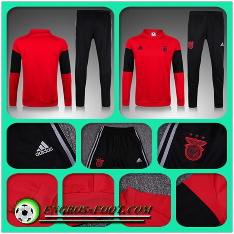 Survetement Foot Benfica Rouge/Noir 2016-2017 Thailande