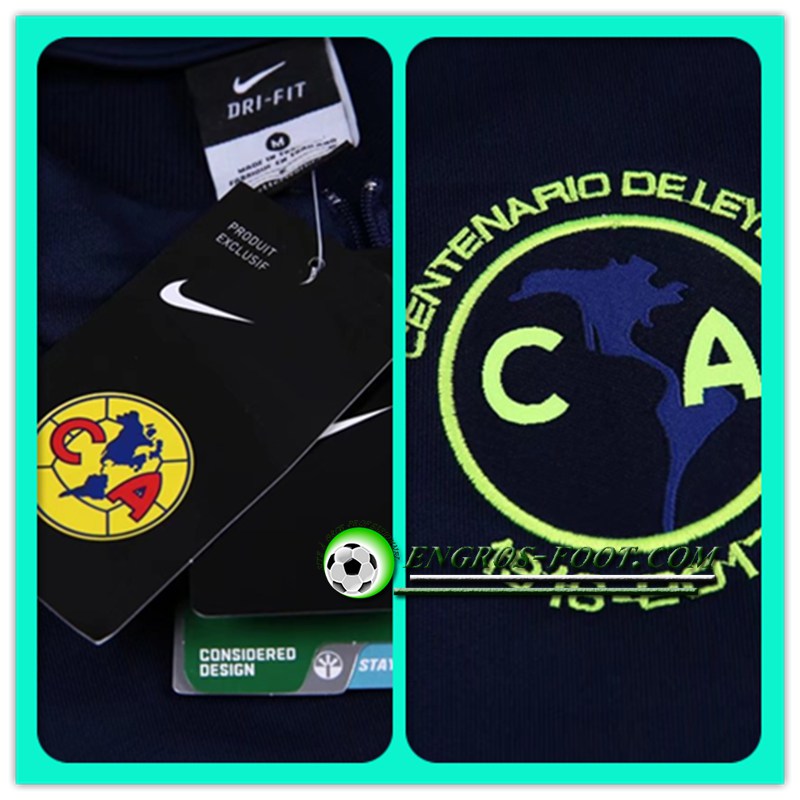 plus beau Survetement Training Foot Club América Noir 16 17 thailande