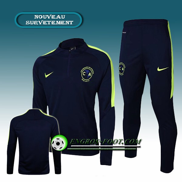 Engros-foot: Survetement Foot Club América Noir 2016-2017 Thailande