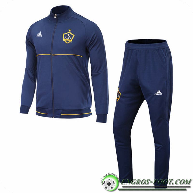 survetement Veste entrainement LA Galaxy Bleu Marine 2017 18
