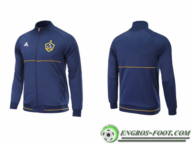 survetement Veste entrainement LA Galaxy Bleu Marine 2017 18