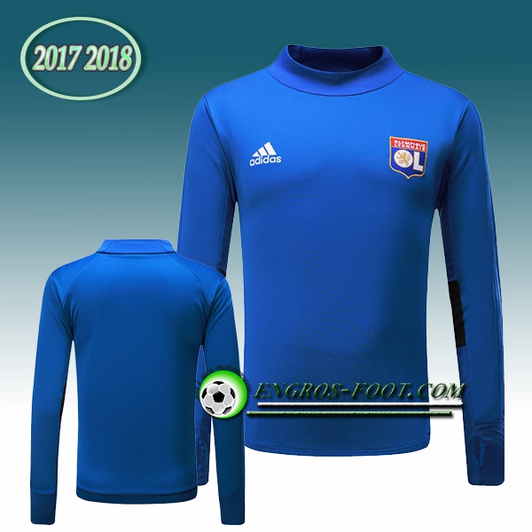 Engros-foot: Sweatshirt Training Lyon OL Bleu 2017-2018 Thailande
