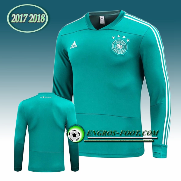 Engros-foot: Sweatshirt Training Allemagne Vert 2017-2018 Thailande