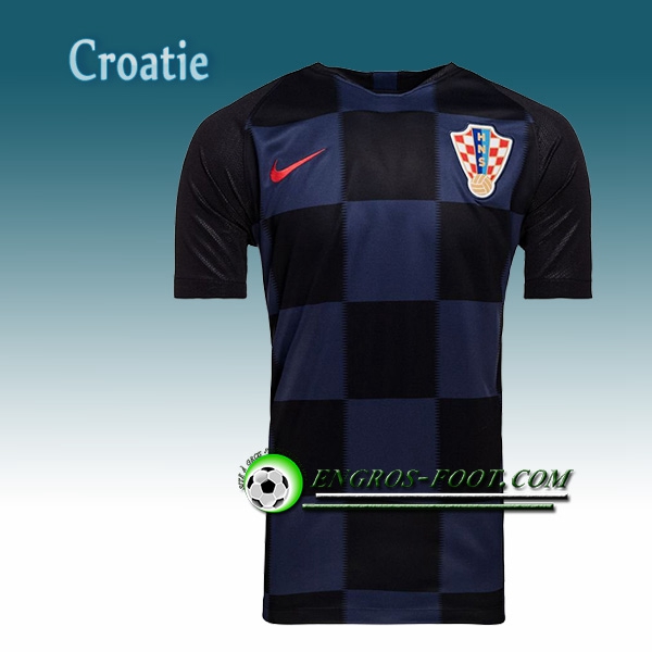 Engros-foot: Jeu Maillot Foot Croatie Exterieur 2018/2019 Rouge Blanc Thailande