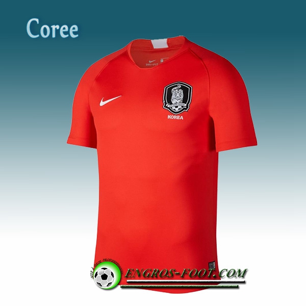 Engros-foot: Jeu Maillot Equipe de Coree Domicile 2018/2019 Rouge Thailande