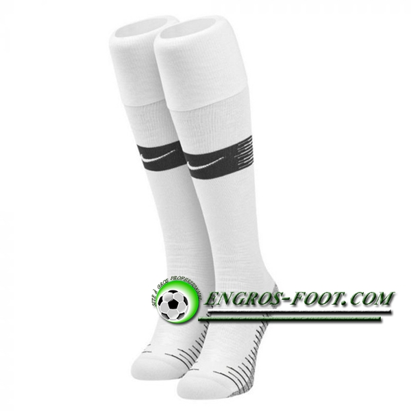 Engros-foot: Chaussettes Foot France Blanc Exterieur 2018-2019 Thailande