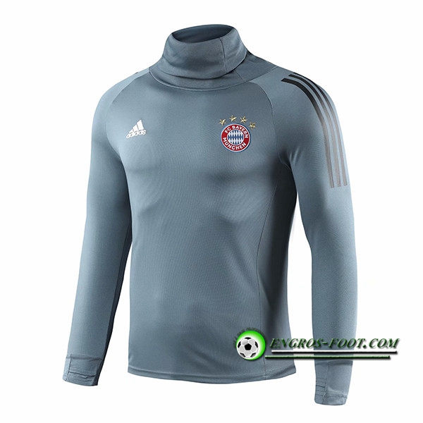 Engros-foot: Sweatshirt Training Bayern Munich Gris Col haut 2018-2019 Thailande