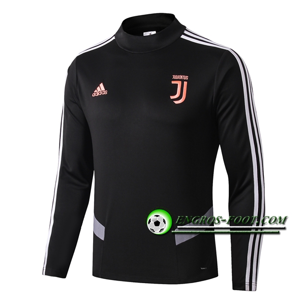 Engros-foot: Sweatshirt Training Juventus Noir/Gris 2019 2020 Thailande