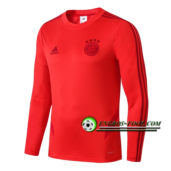Engros-foot: Sweatshirt Training FC Bayern Munich Rouge 2019 2020 Thailande