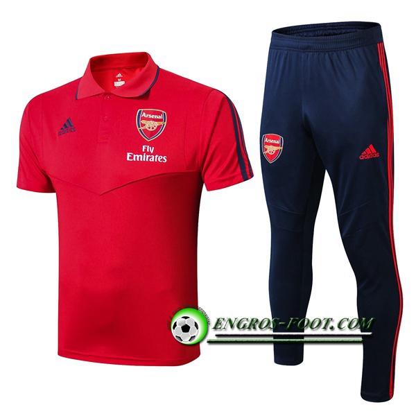 Engros-foot: Ensemble Polo Arsenal + Pantalon Rouge 2019 2020 Thailande