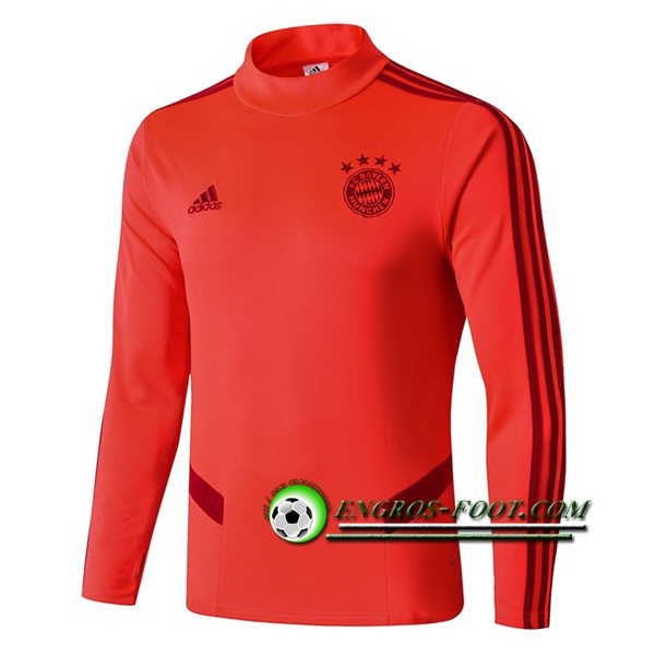 Engros-foot: Sweatshirt Training Bayern Munich Rouge 2019 2020 Thailande
