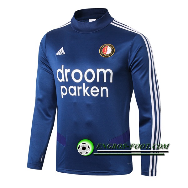 Engros-foot: Sweatshirt Training Feyenoord Rotterdam Bleu 2019 2020 Thailande