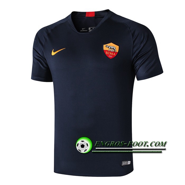 Engros-foot: Training T-Shirts AS Roma Bleu Fonce 2019 2020 Thailande
