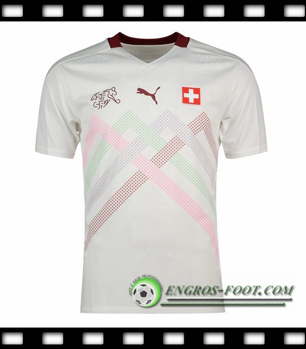 Engros-foot: Maillot Foot Equipe de Suisse Exterieur 2020/2021 Thailande