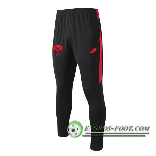 Training Pantalon Foot AS Roma Noir Rouge 2019/2020