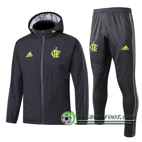 Coupe-Vent Survetement Foot Flamengo Noir 2019/2020