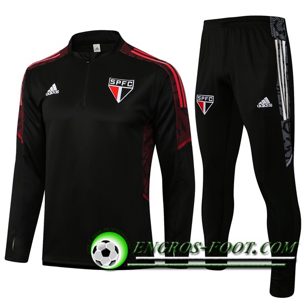 Ensemble Survetement de Foot Sao Paulo FC Noir 2021/2022