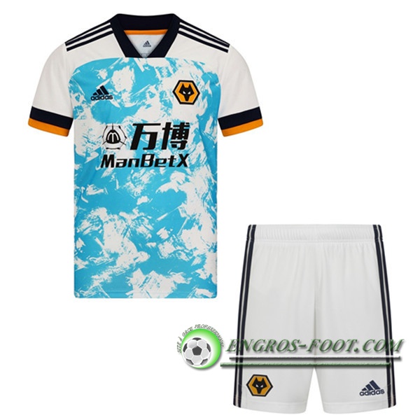 Engros-foot: Jeu Maillot de Foot Wolves Enfant Exterieur 2020/2021 Thailande