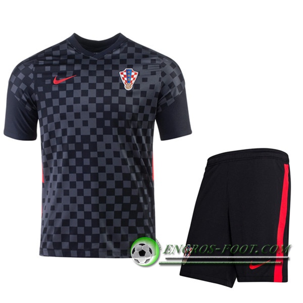 Engros-foot: Jeu Ensemble Maillot Foot Croatie Exterieur + Short 2020/2021 Thailande