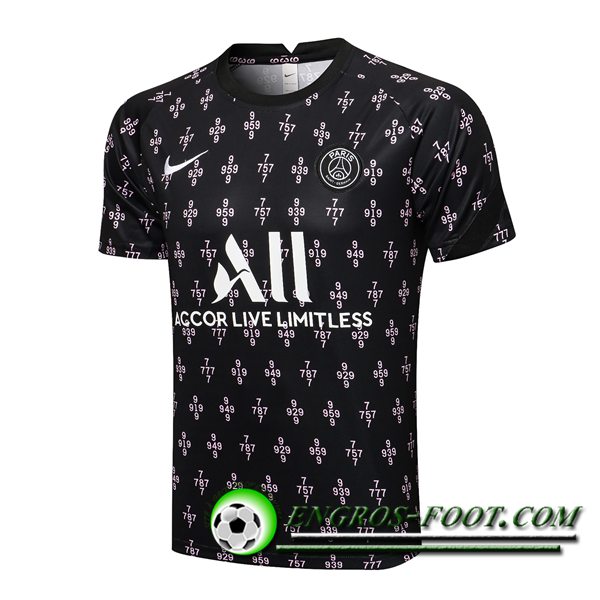 Training T-Shirts Jordan PSG Noir/Rose 2021/2022