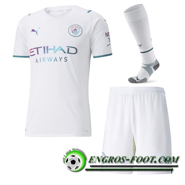 Ensemble Maillot Foot Manchester City Exterieur (Short + Chaussettes) 2021/2022