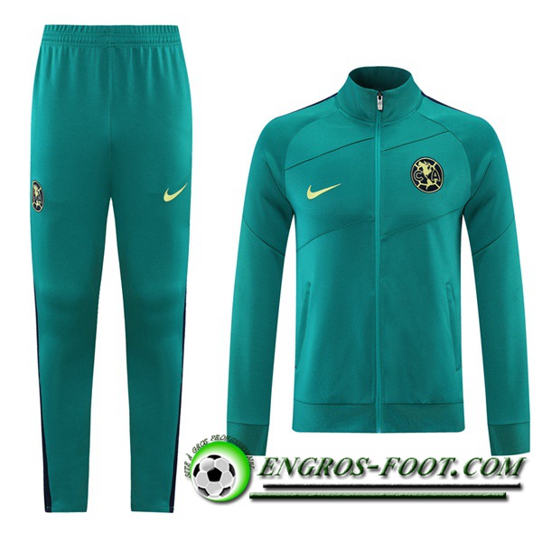 Ensemble Survetement de Foot - Veste Club America Vert 2021/2022