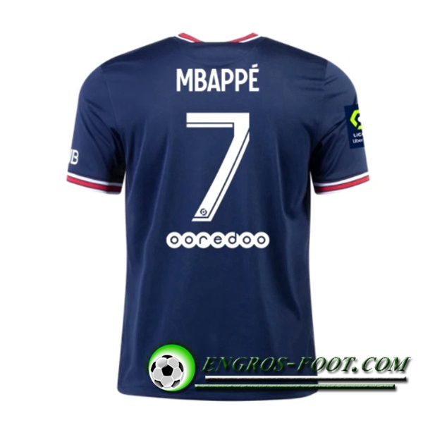 Maillot de Foot Jordan PSG (Mbappe 7) Domicile 2021/2022