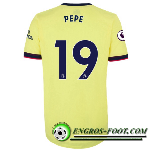 Maillot de Foot FC Arsenal (Nicolas Pepe 19) Exterieur 2021/2022