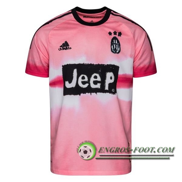Engros-foot: Jeu Maillot Foot Juventus Race Humaine x Pharrell 2021 Thailande