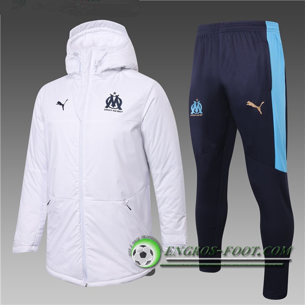Doudoune Du Foot Marseille OM Blanc + Pantalon 2020/2021