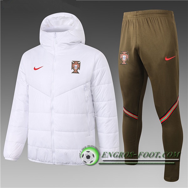 Doudoune Du Foot Portugal Blanc + Pantalon 2020/2021