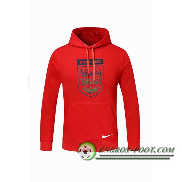 Engros-foot: Sweatshirt Training Capuche Angleterre Rouge 2020/2021 Thailande