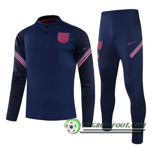 Engros-foot: Nouveau Survetement de Foot Angleterre Enfant Bleu Marin 2020/2021 Thailande