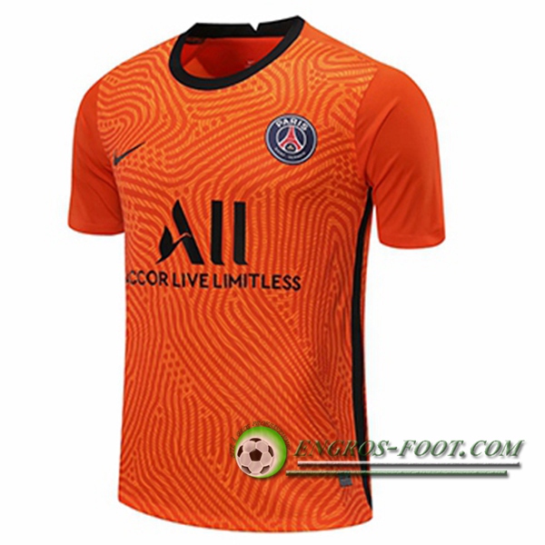 Engros-foot: Jeu Maillot de Foot PSG Gardien De But Jaune 2020/2021 Thailande