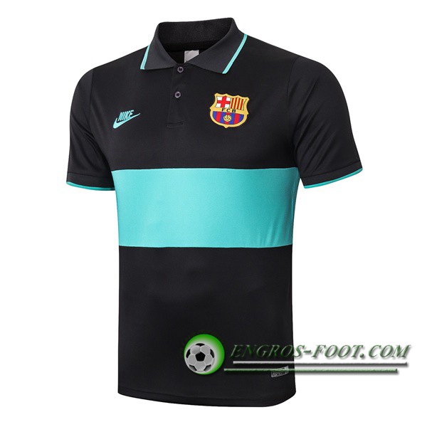 Polo Foot FC Barcelone Noir Vert 2019/2020