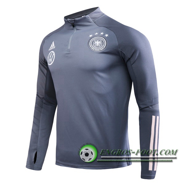 Engros-foot: Sweatshirt Training Allemagne Gris Fonce 2020/2021 Thailande