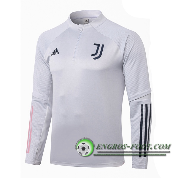 Engros-foot: Sweatshirt Training Juventus Gris Clair 2020/2021 Thailande