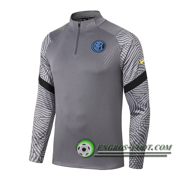 Engros-foot: Sweatshirt Training Inter Milan Gris 2020/2021 Thailande