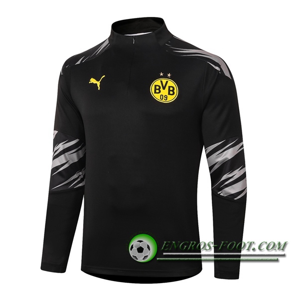 Engros-foot: Sweatshirt Training Dortmund BVB Noir 2020/2021 Thailande