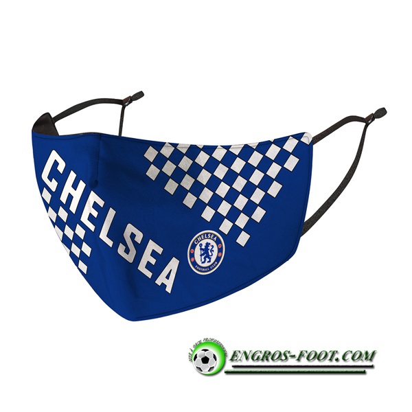 Nouveau Masques Foot FC Chelsea Bleu/Blanc Reutilisable